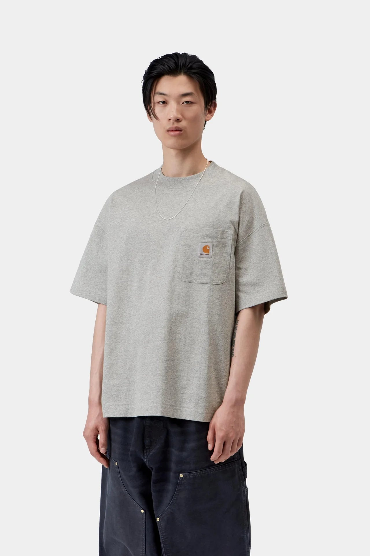 Carhartt S/S Work Pocket T-Shirt - Grey Heather