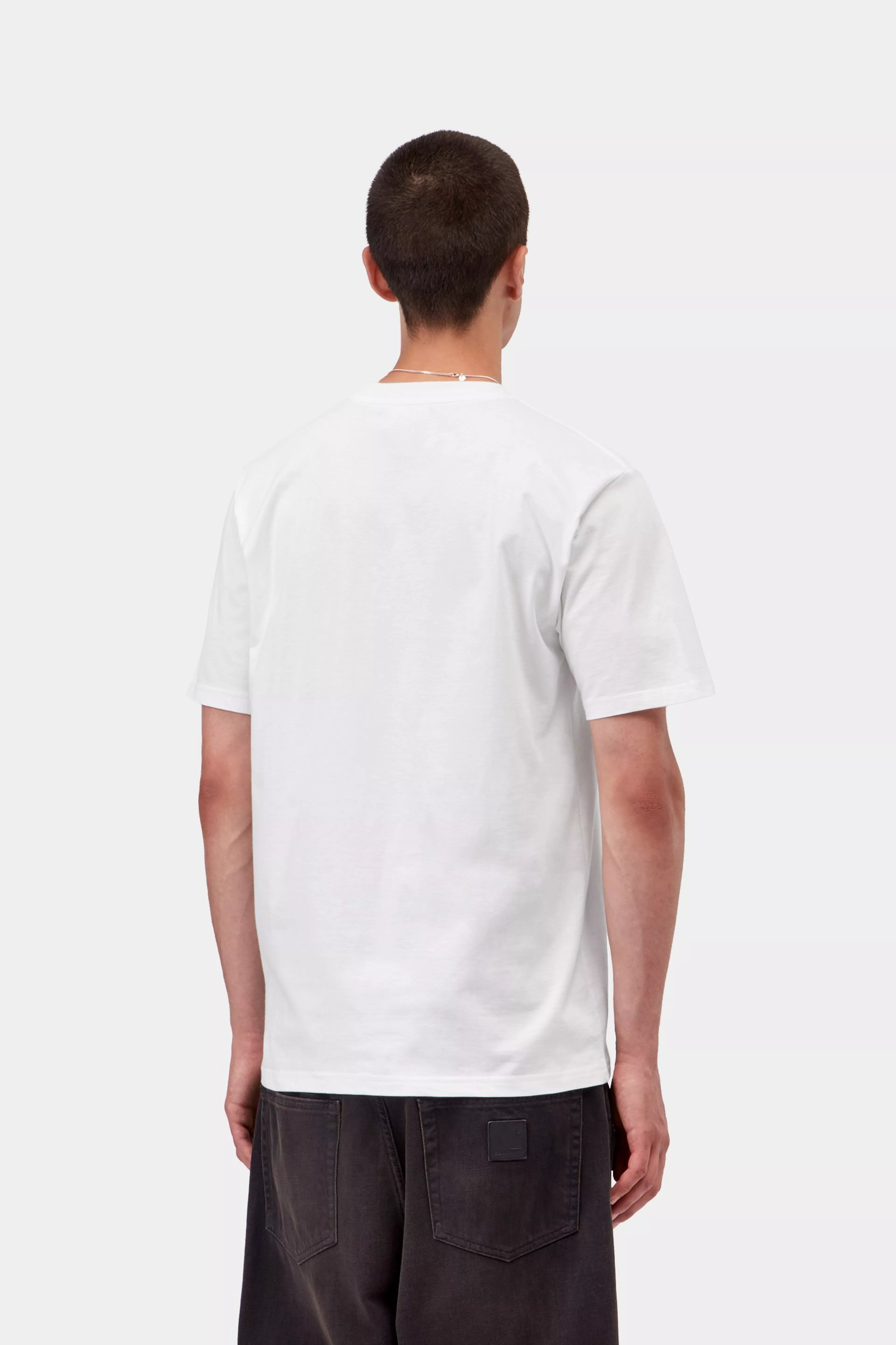 Carhartt S/S Small Heart T-Shirt - White / Red