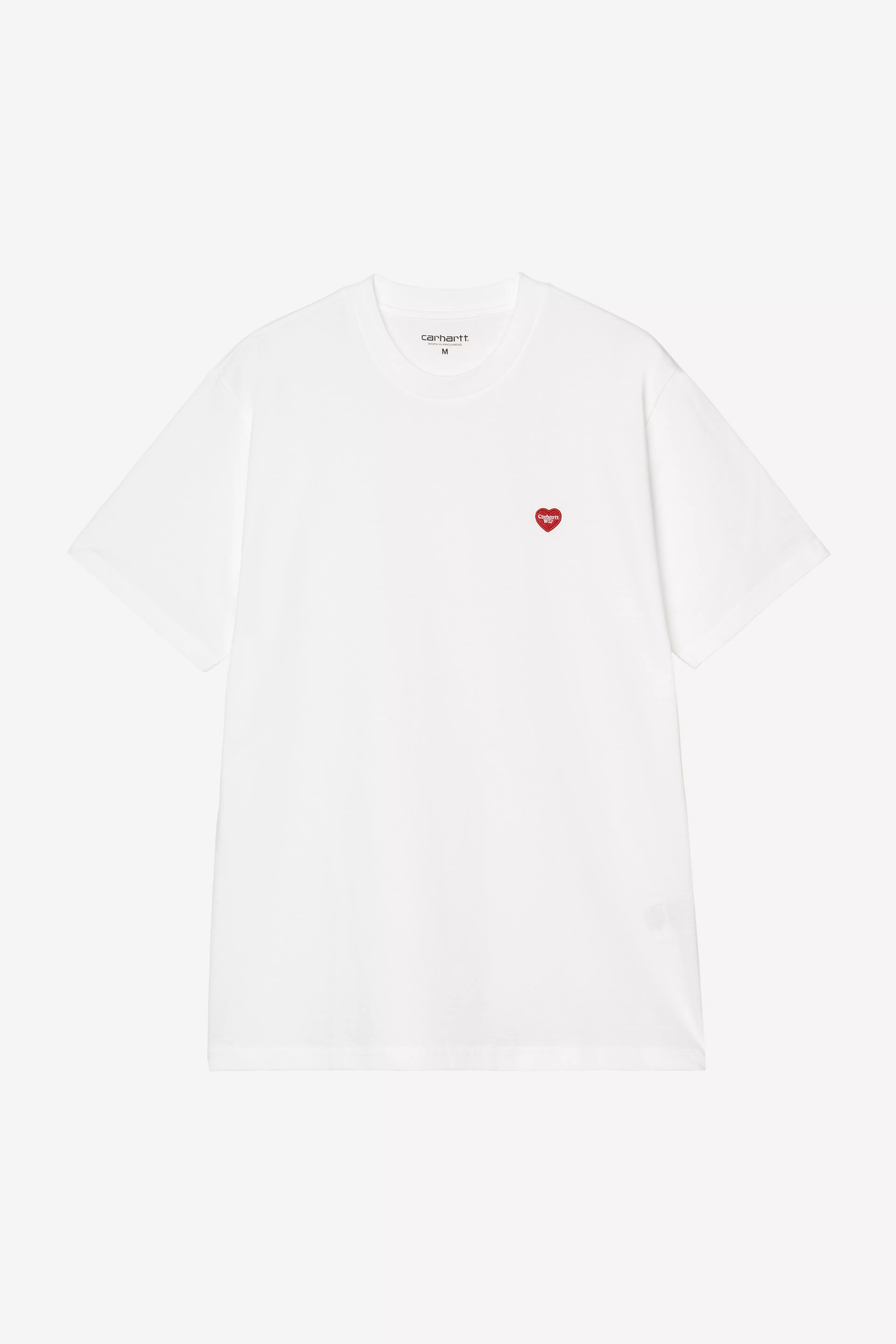 Carhartt S/S Small Heart T-Shirt - White / Red