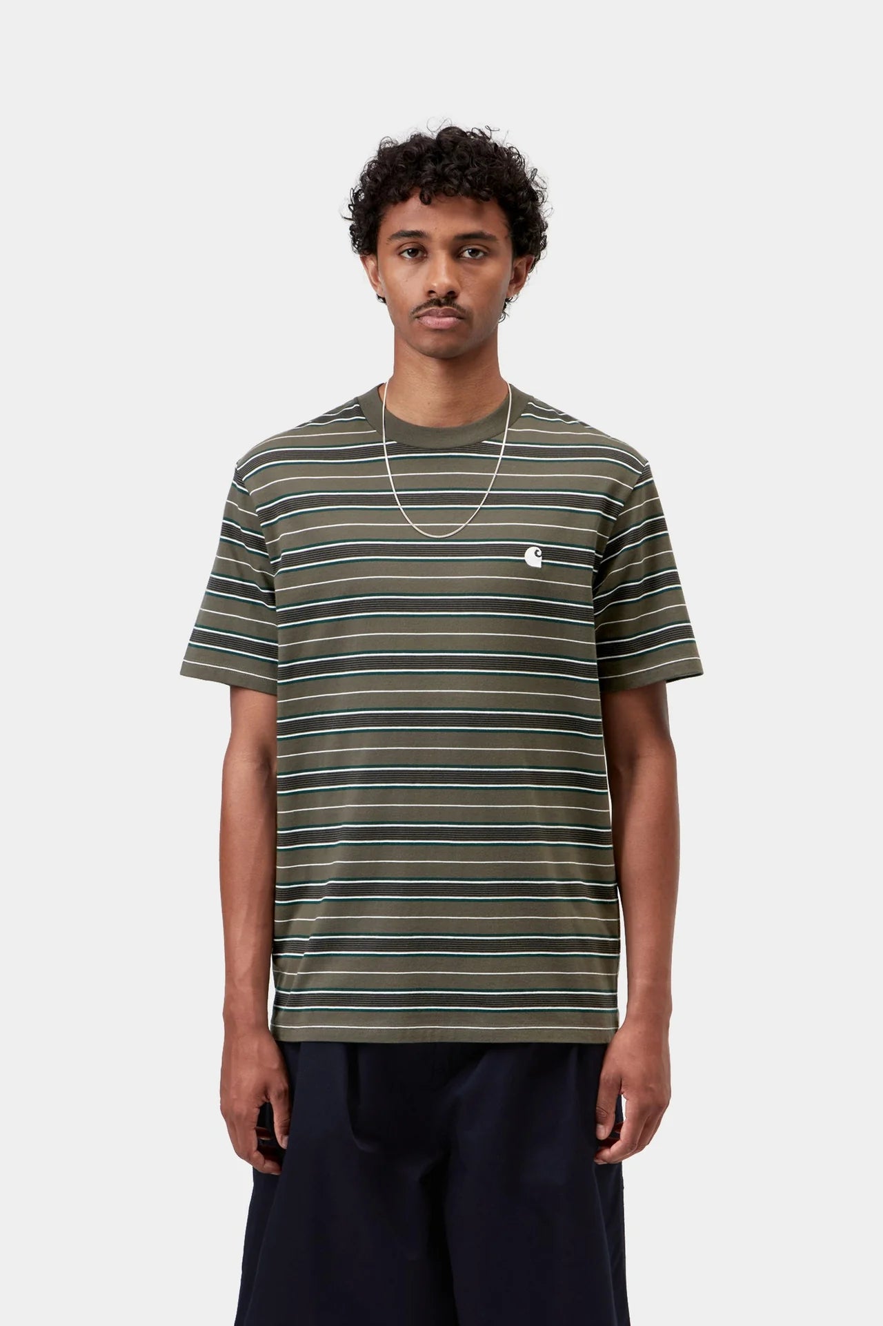 Carhartt S/S Bronson T-Shirt - Bronson Stripe, Cypress