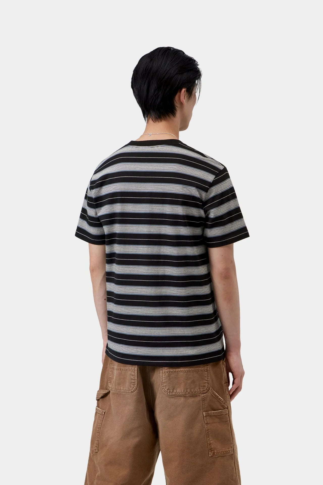 Carhartt S/S Bronson T-Shirt - Bronson Stripe, Black