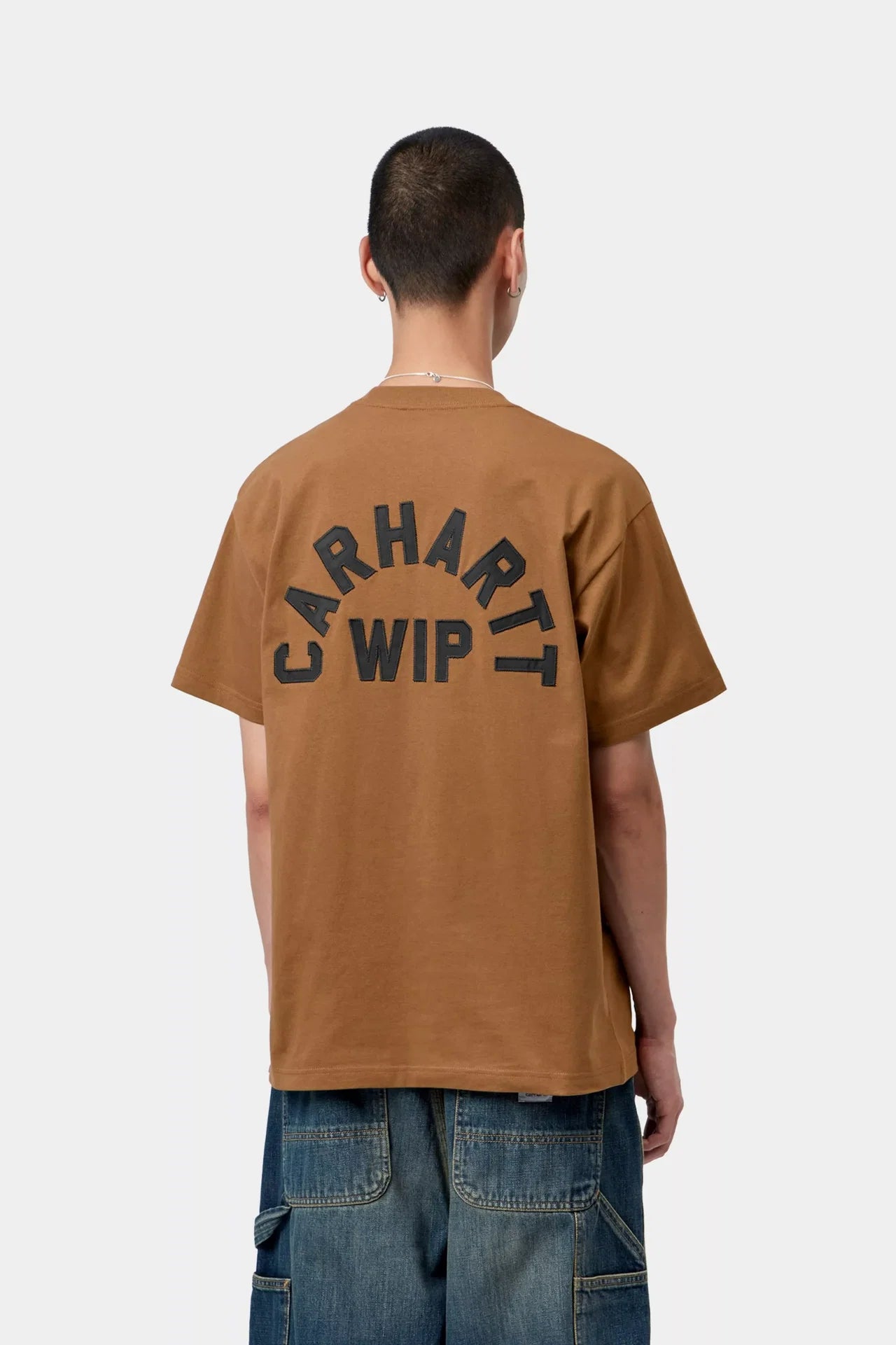Carhartt S/S Arch Script T-Shirt - WIP H Brown/Black