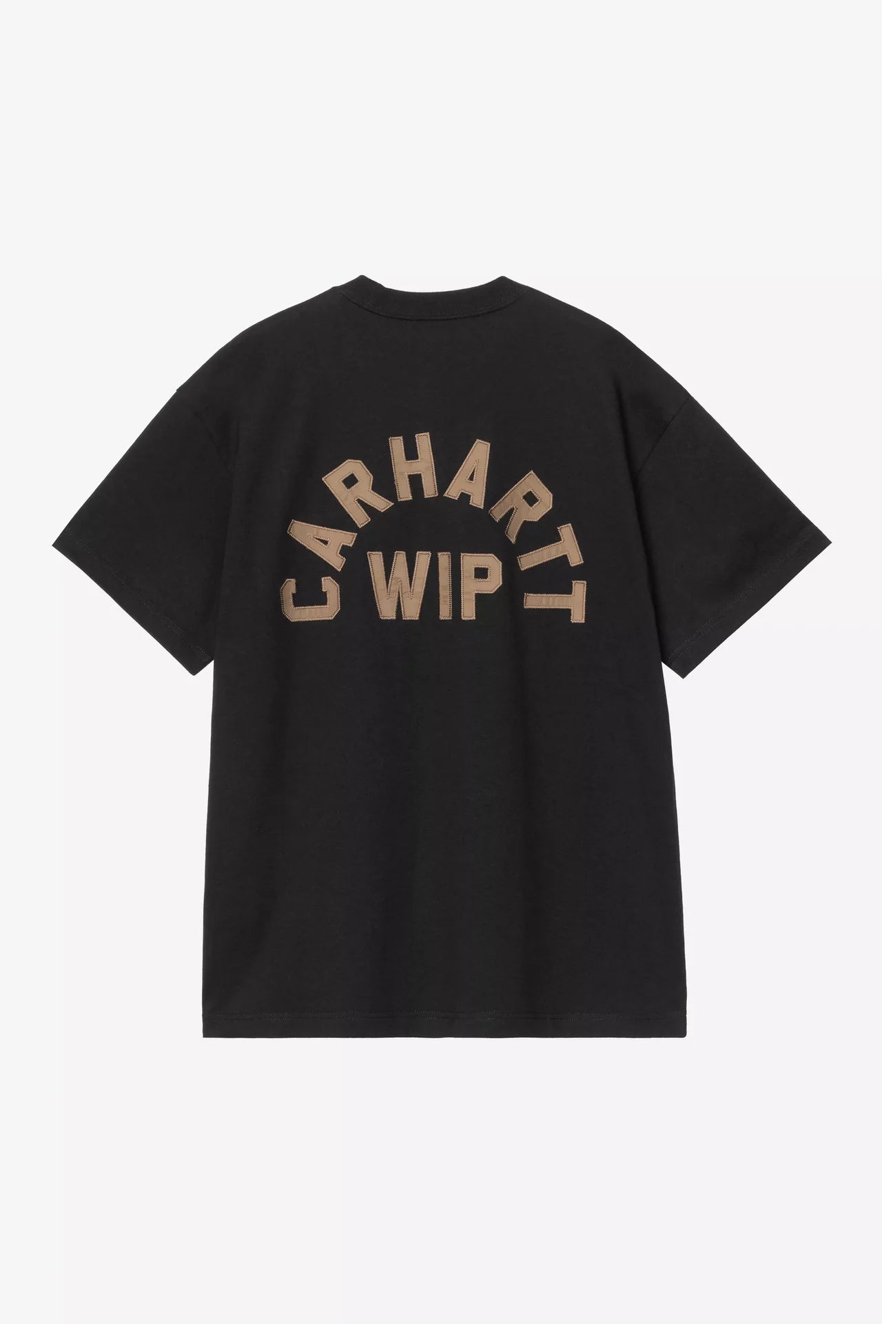 Carhartt S/S Arch Script T-Shirt - Black / WIP H Brown