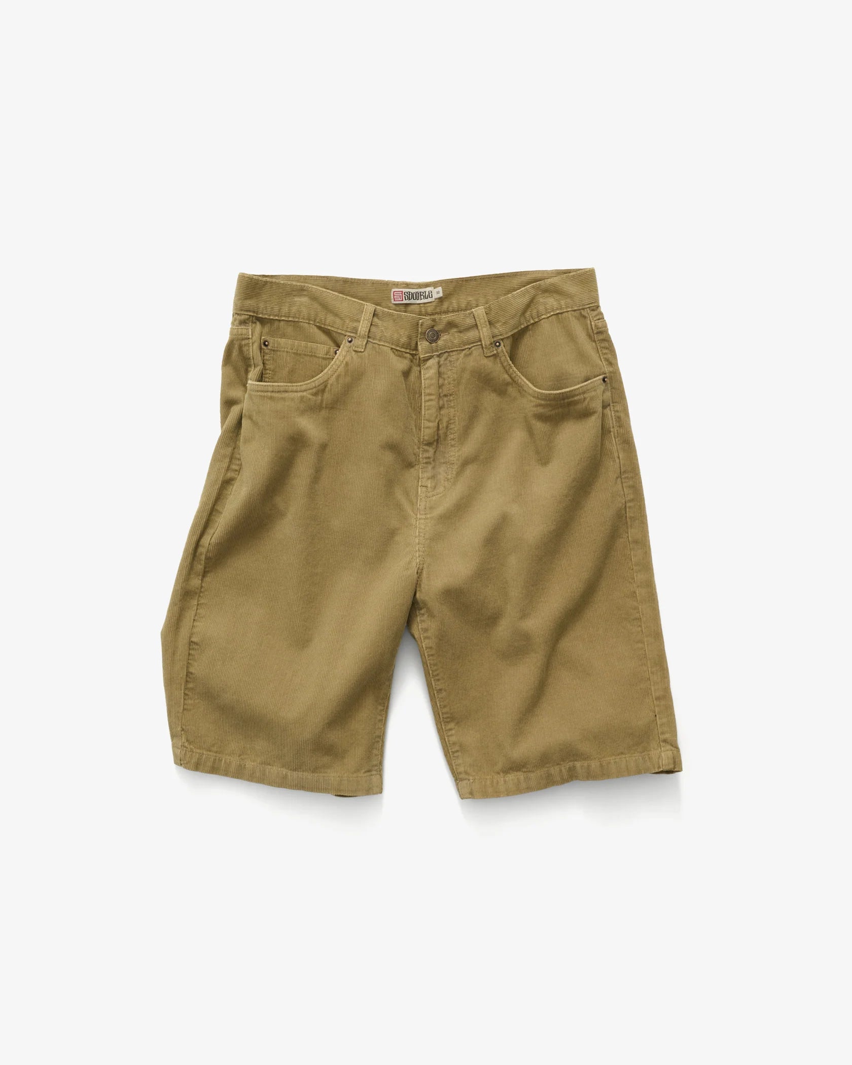 S-Double Corduroy 5 Pocket Short - Stone