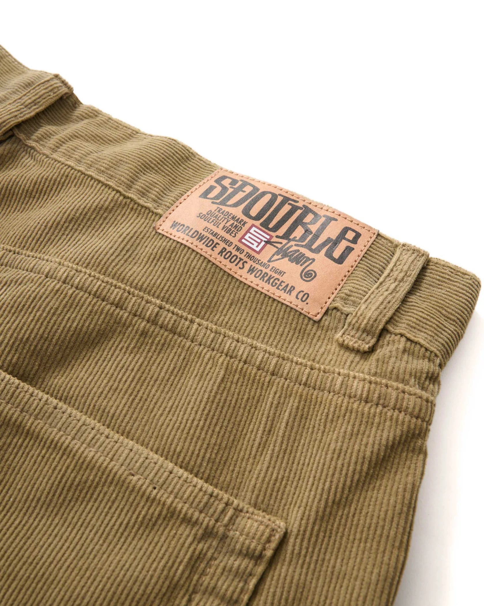 S-Double Corduroy 5 Pocket Short - Stone