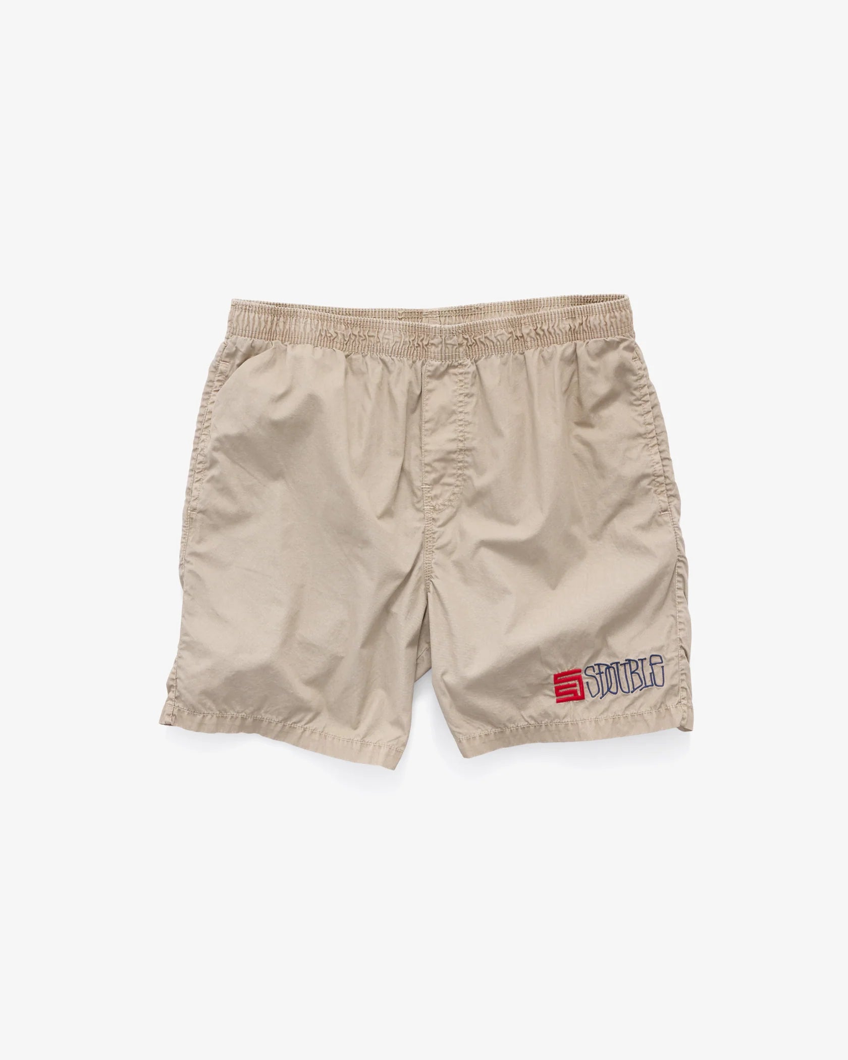 S-Double Timeless Poplin Volley Short - Overdye Silver Lining