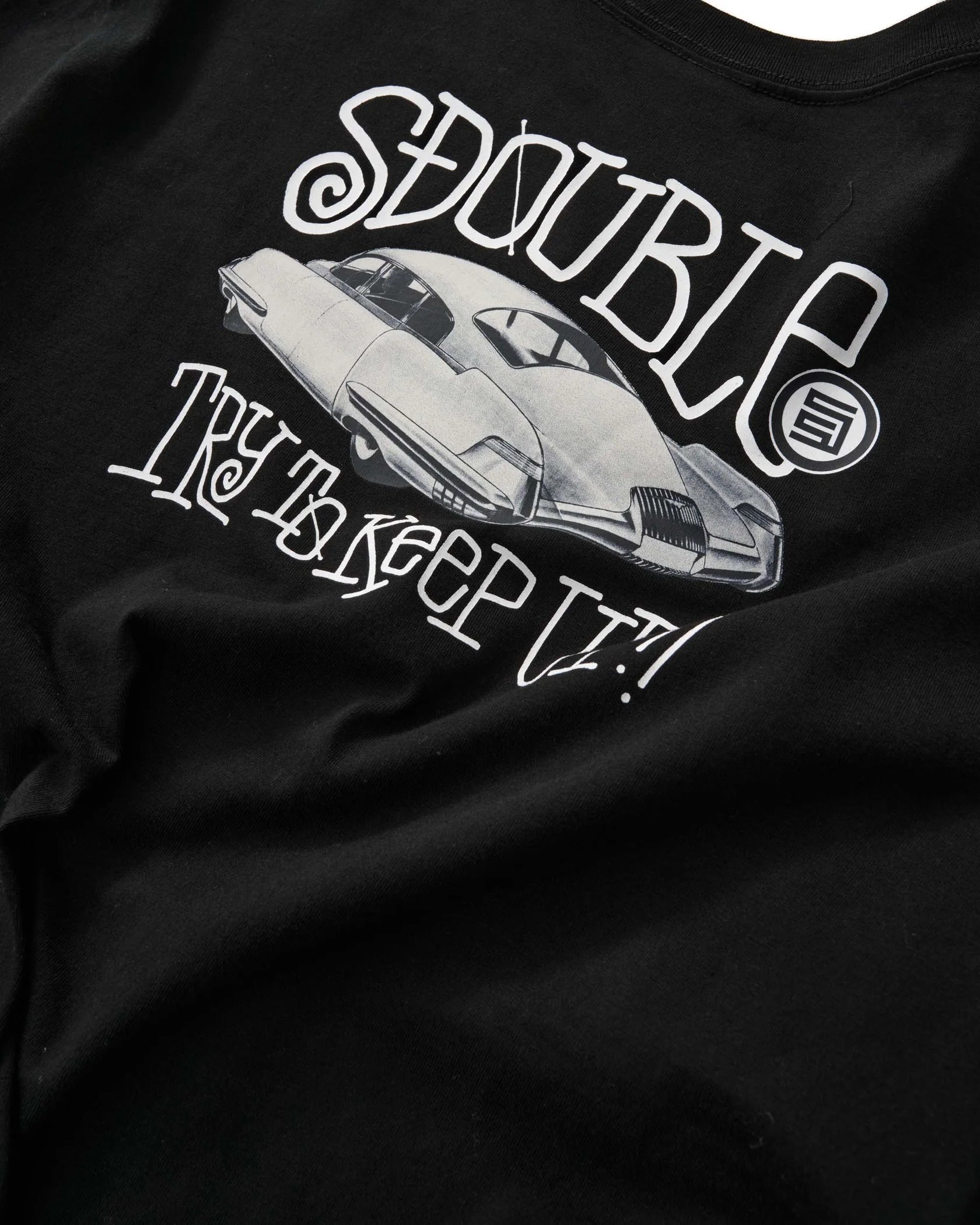 S-Double Try to Keep Up T-Shirt - Overdye Black
