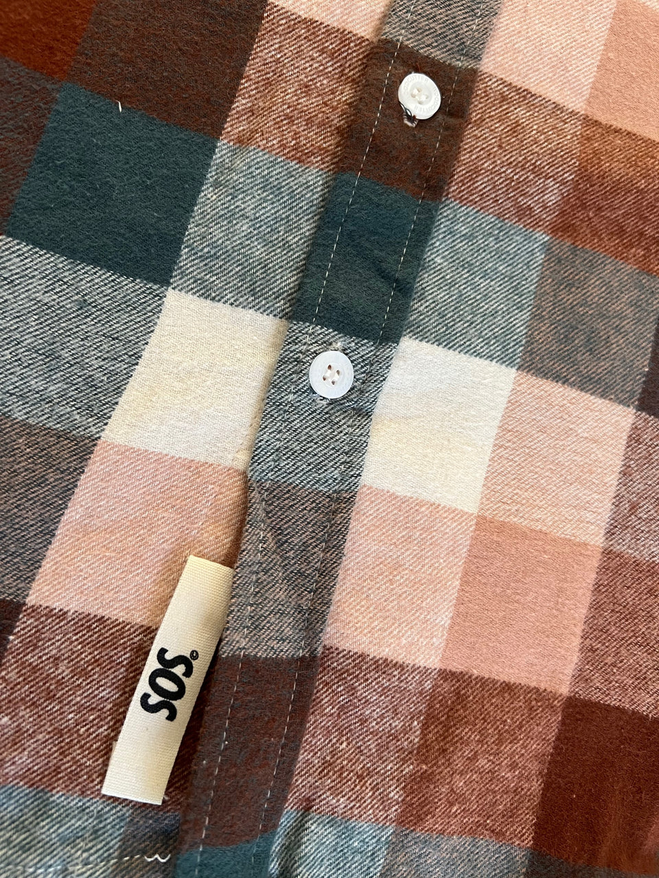 SOS Hereford Flannel L/S Shirt - Rustic Blues