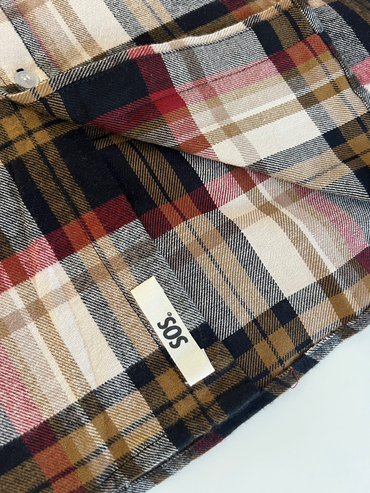 SOS Colombo Flannel L/S Shirt - Burnt Plaid