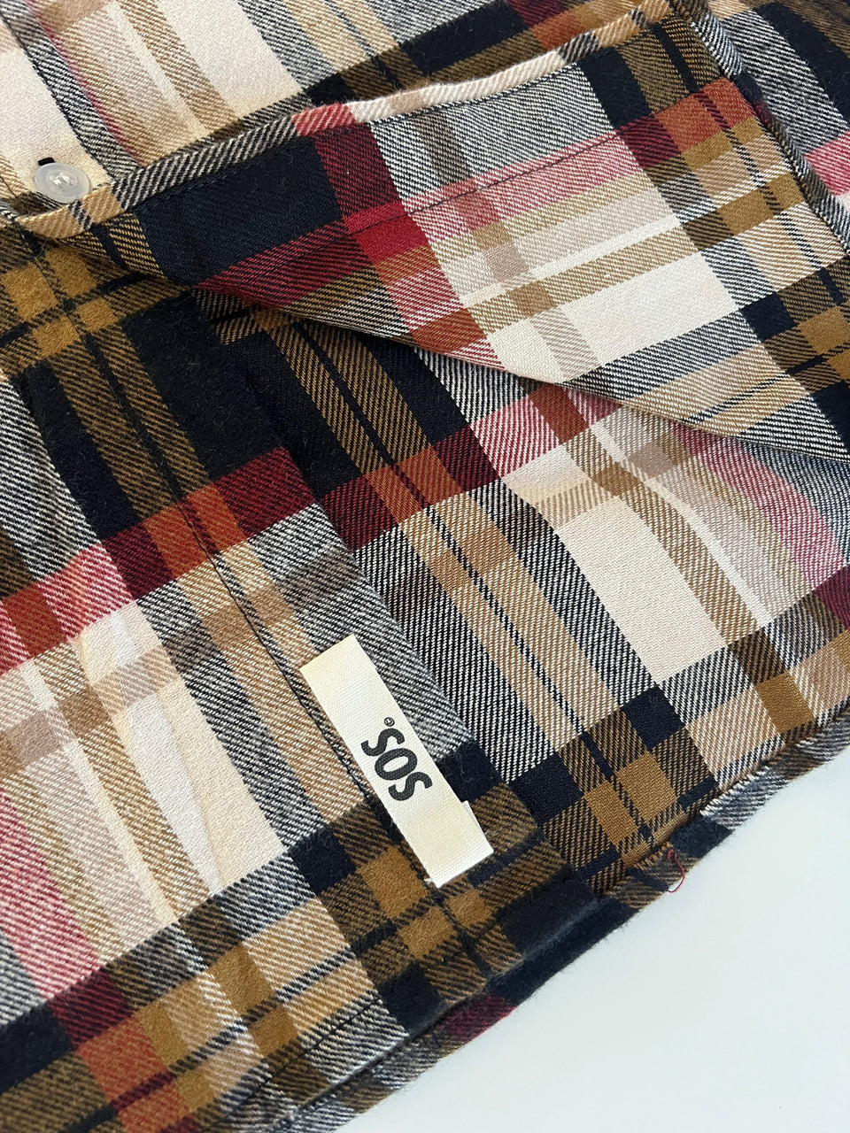 SOS Colombo Flannel L/S Shirt - Burnt Plaid