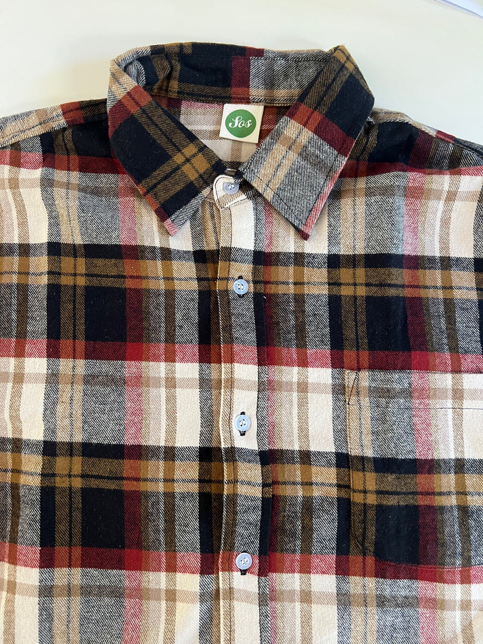 SOS Colombo Flannel L/S Shirt - Burnt Plaid
