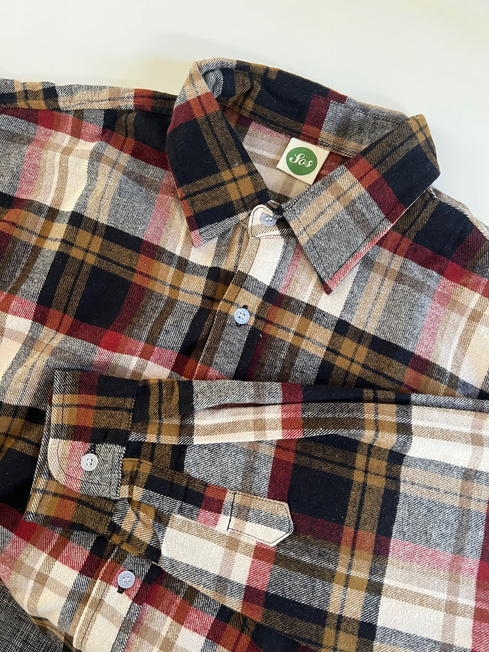 SOS Colombo Flannel L/S Shirt - Burnt Plaid