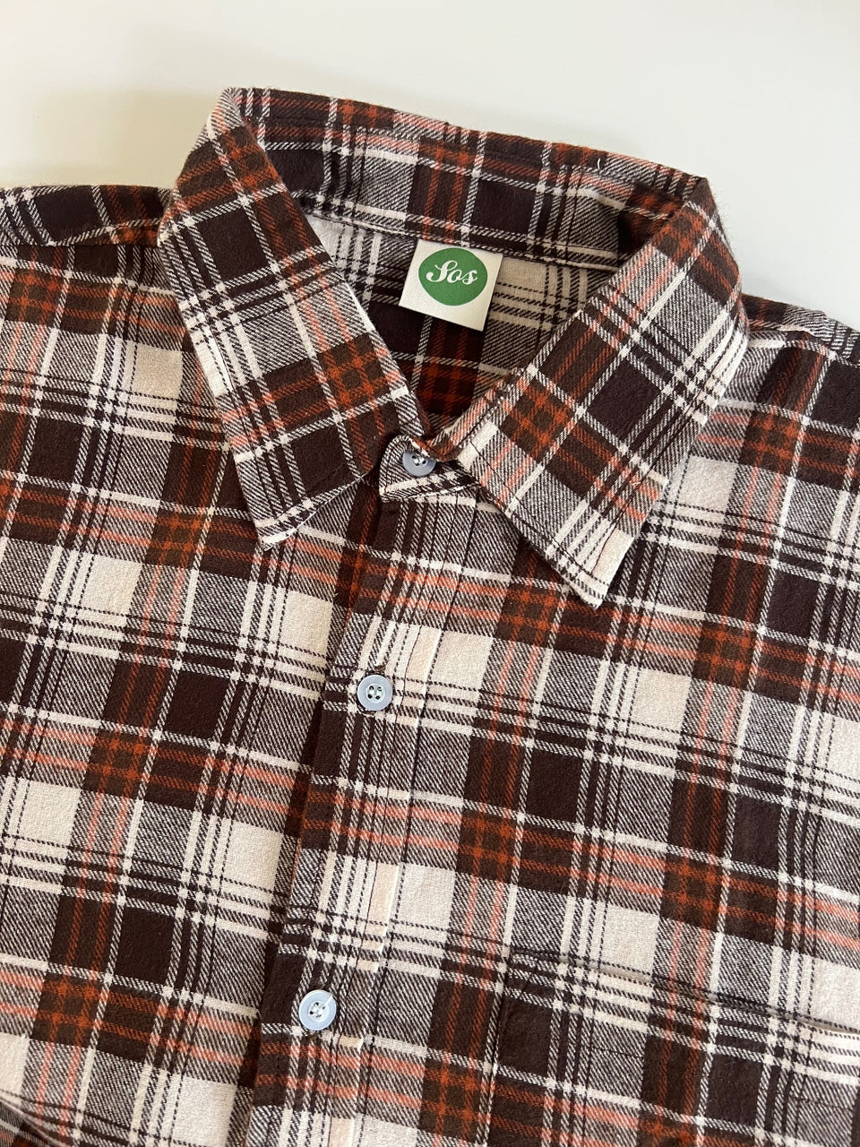 SOS Colombo Flannel L/S Shirt - Brown Plaid