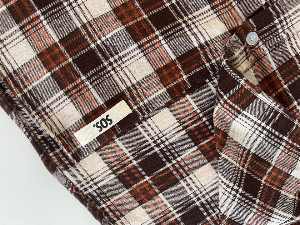 SOS Colombo Flannel L/S Shirt - Brown Plaid
