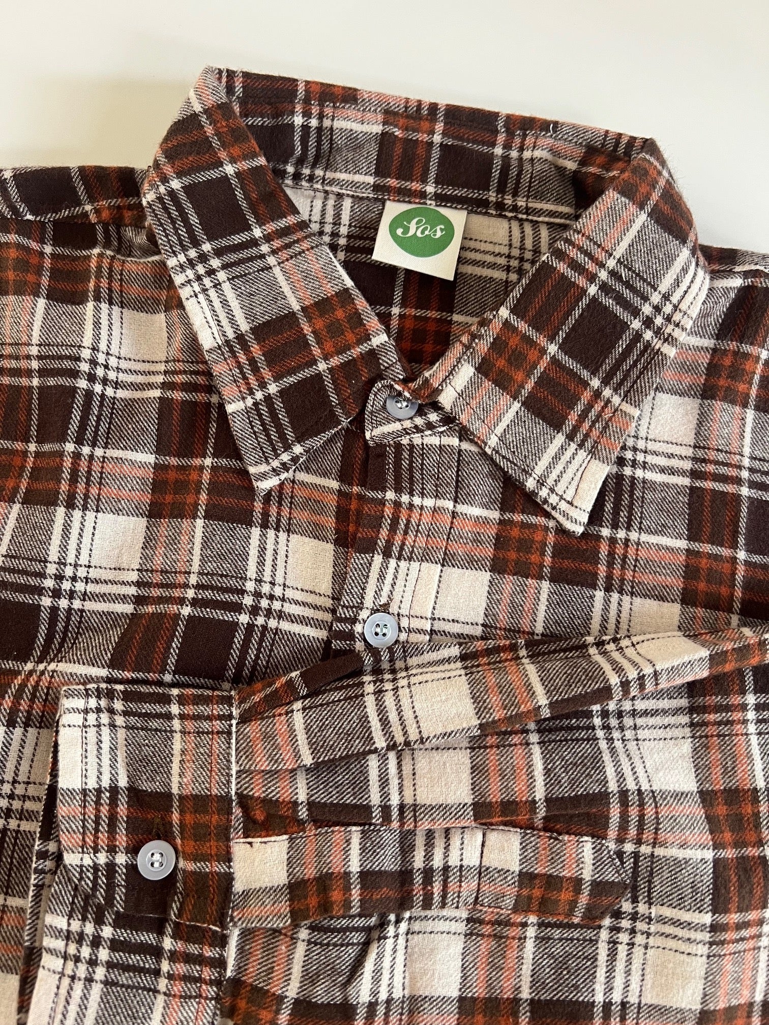 SOS Colombo Flannel L/S Shirt - Brown Plaid