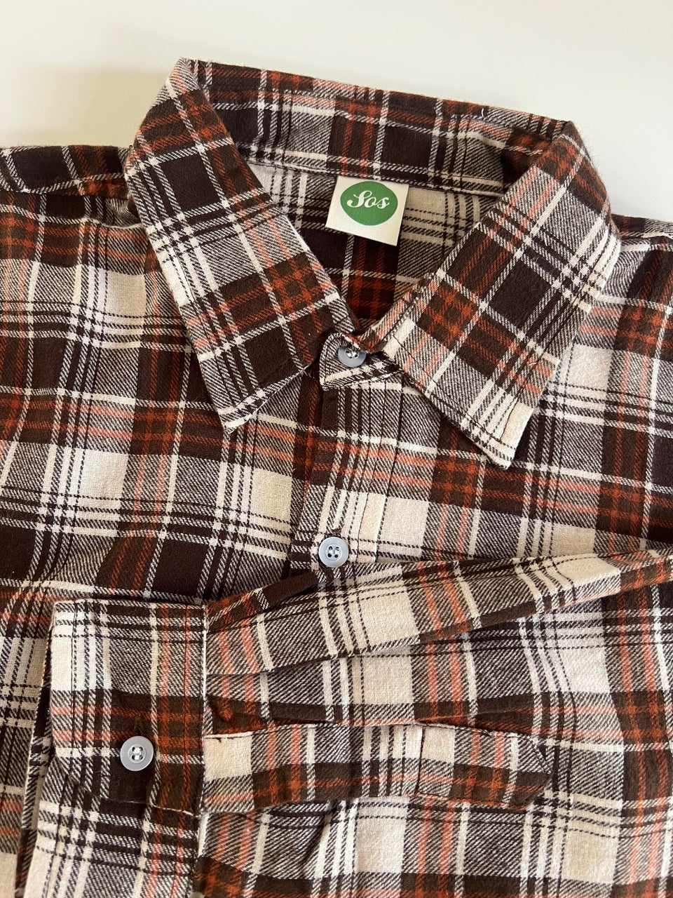 SOS Colombo Flannel L/S Shirt - Brown Plaid
