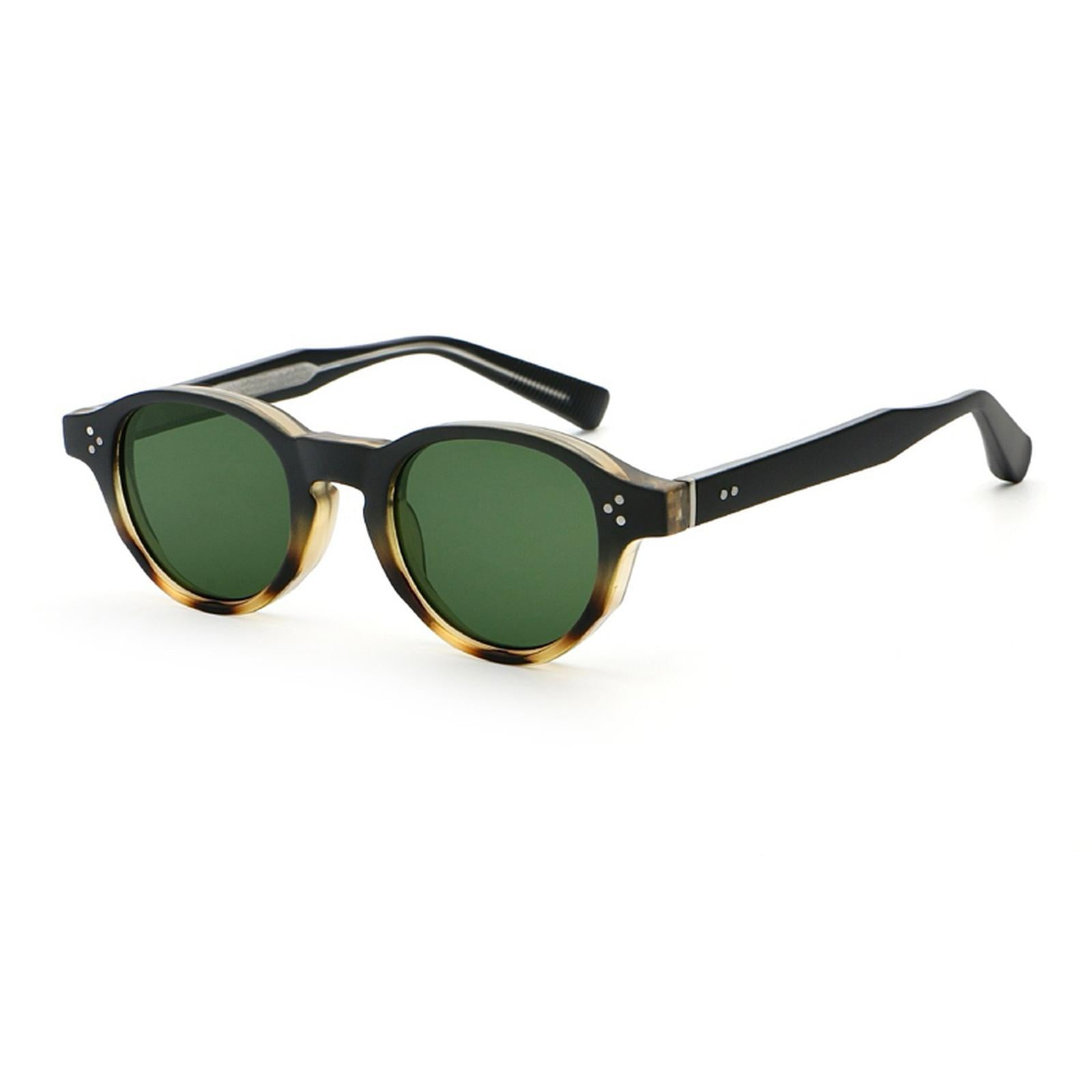 FL Eyewear Joseph - Black Tort / Green Lens