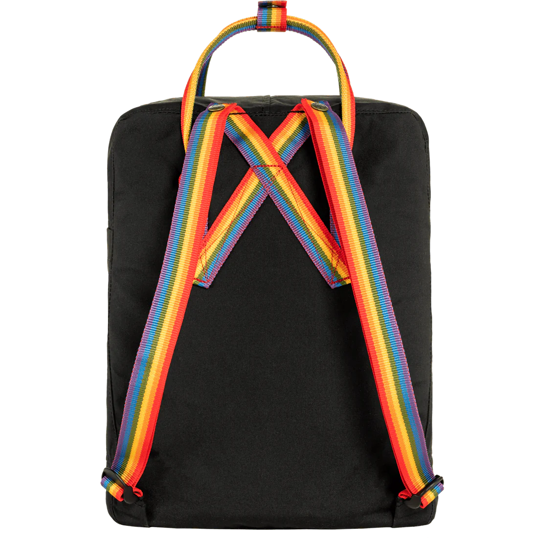 Fjallraven Kanken Backpack Rainbow - Black - Rainbow Pattern - Stencil