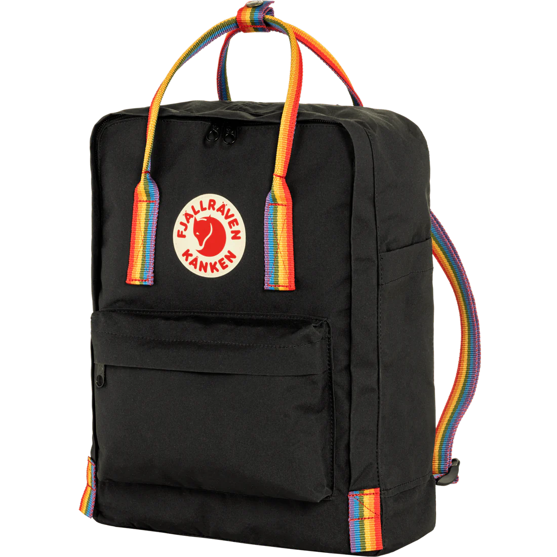 Fjallraven Kanken Backpack Rainbow - Black - Rainbow Pattern - Stencil