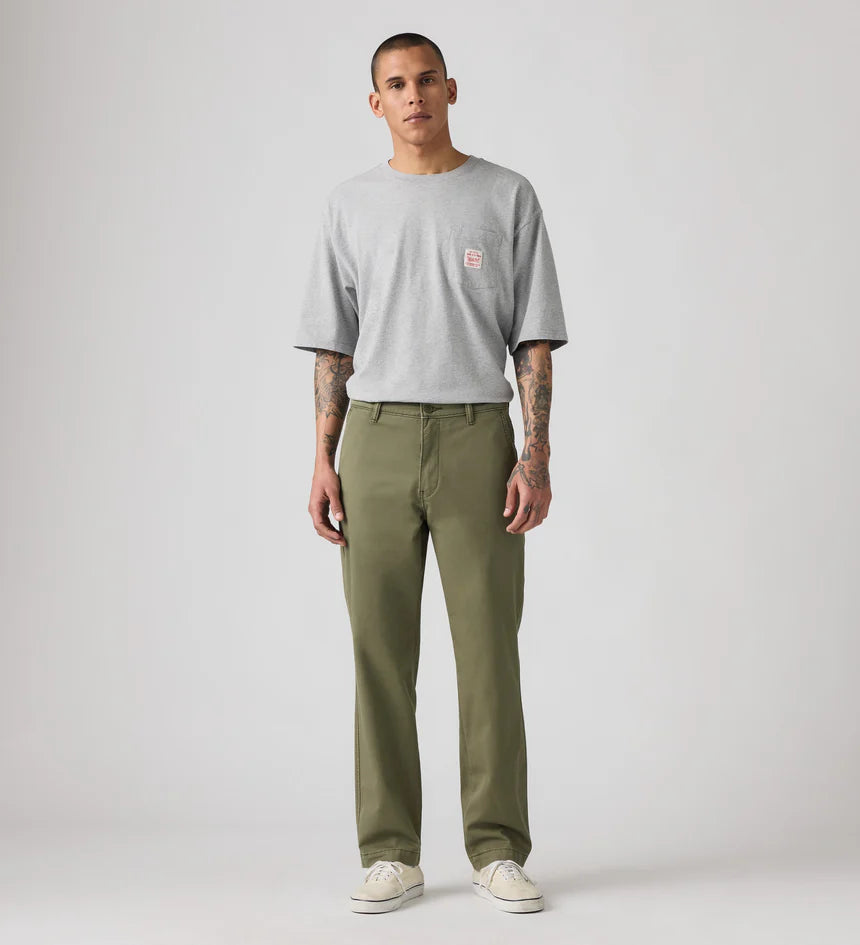 Levis Men's XX Chino Relaxed Straight - Olive Night Twill - Stencil