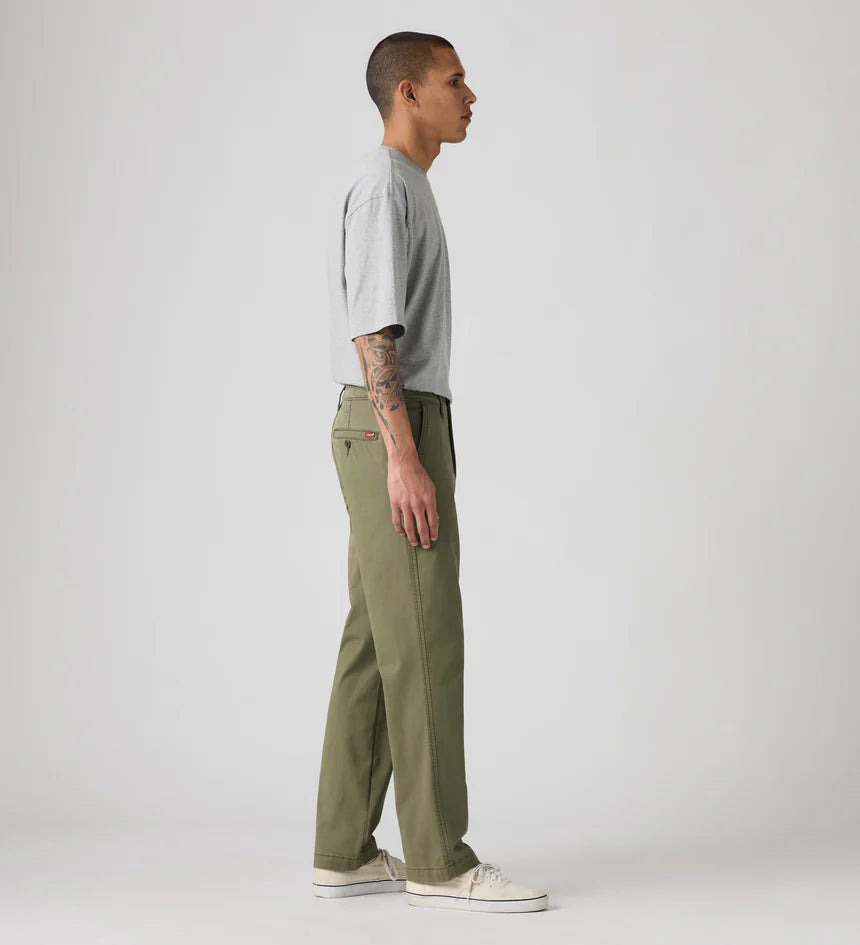 Levis Men's XX Chino Relaxed Straight - Olive Night Twill - Stencil