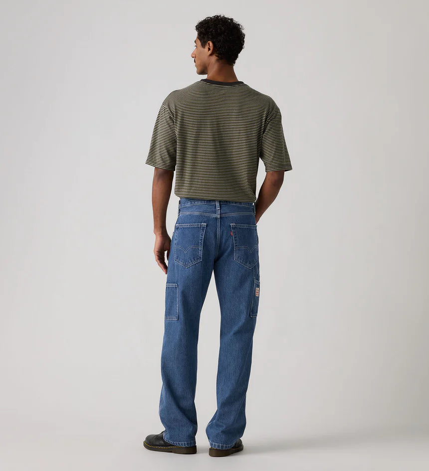 Levi's Men's 568 Loose Straight Carpenter - Safe In Charm Denim - Stencil