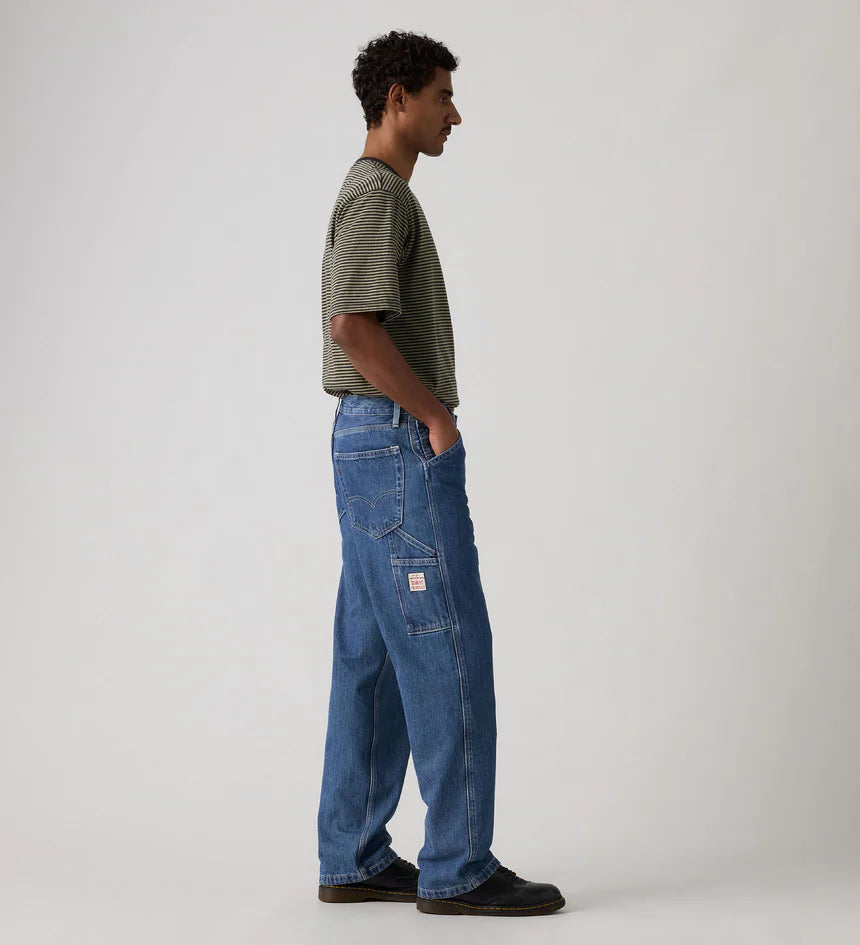 Levi's Men's 568 Loose Straight Carpenter - Safe In Charm Denim - Stencil