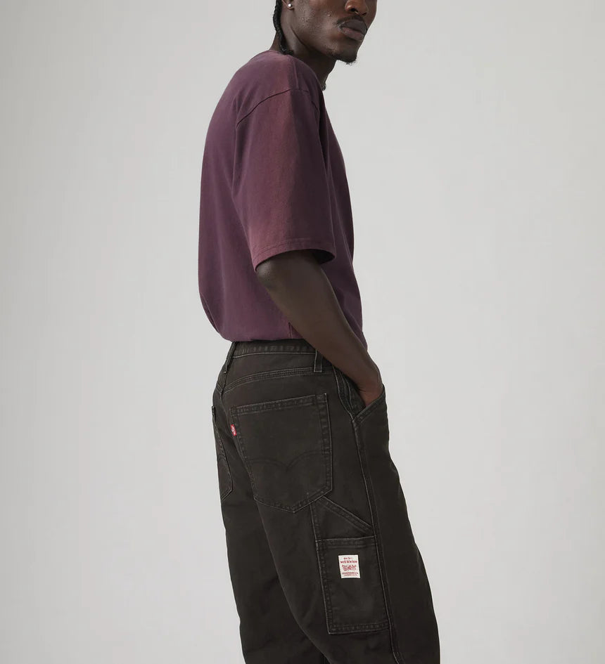 Levi's Men's 568 Loose Straight Carpenter - Every Night Meteorite Canvas - Stencil