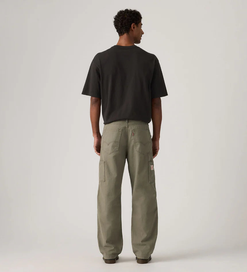 Levi's Men's 568 Loose Straight Carpenter - Dried Oregano Lightweight Canvas - Stencil
