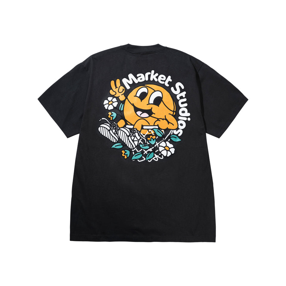 Market Chill in the Net T-Shirt - Black - Stencil