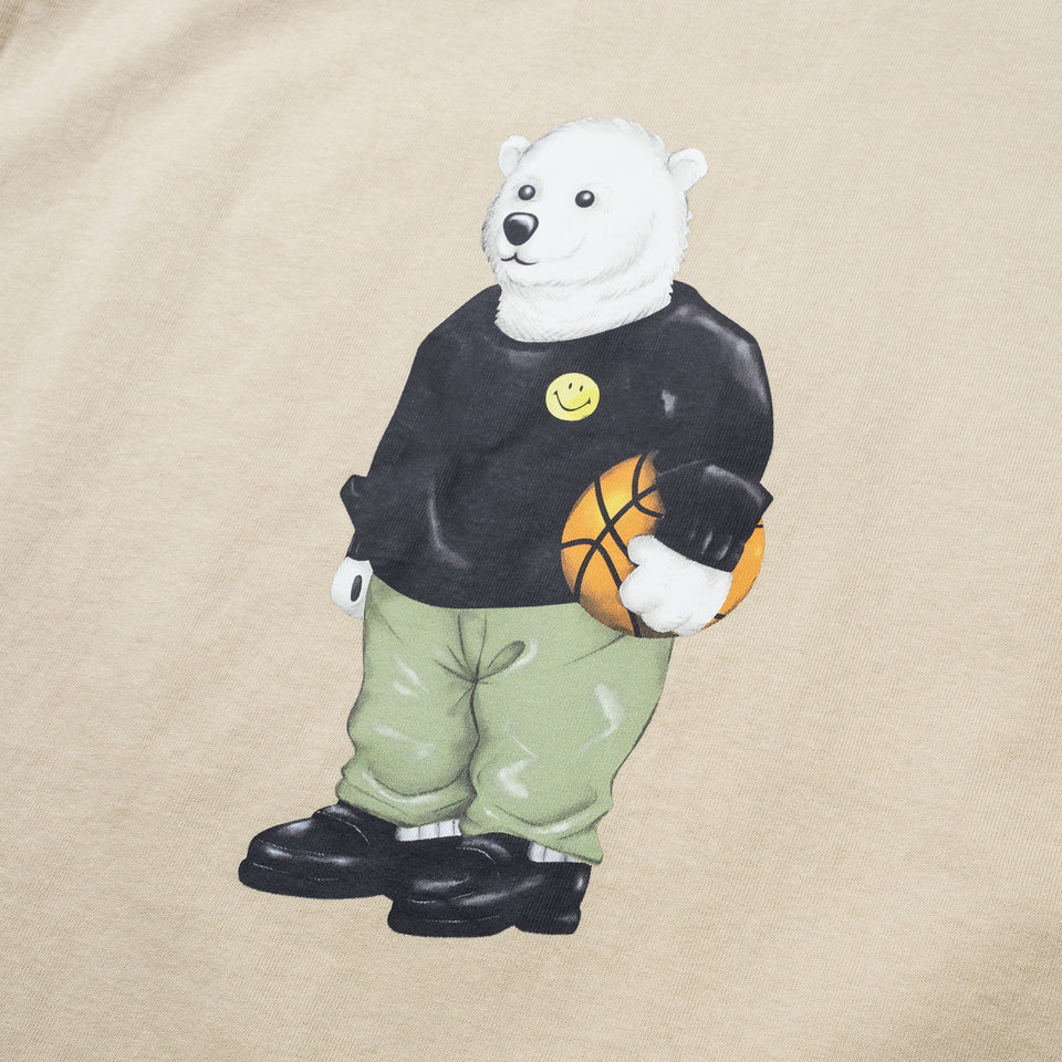 Market Smiley Polar Bear T-Shirt - Natural - Stencil