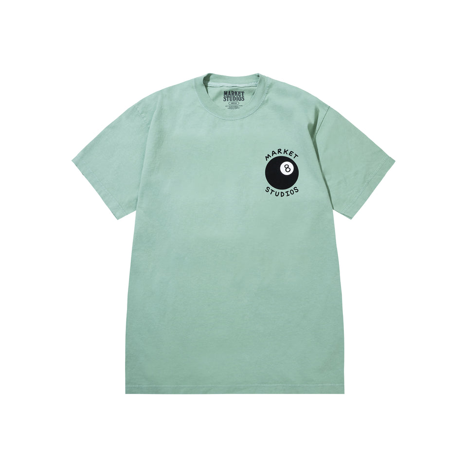 Market Eight Ball T-Shirt - Green - Stencil