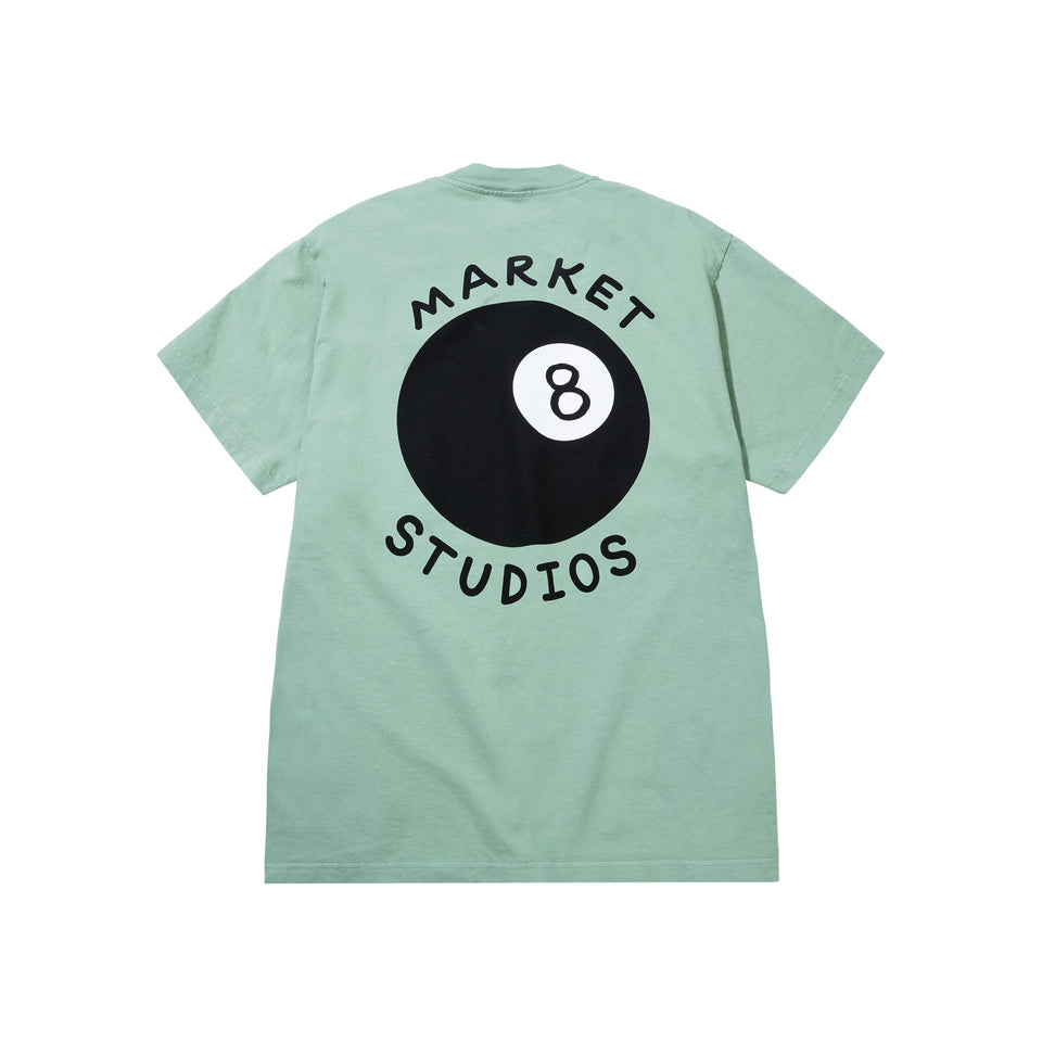 Market Eight Ball T-Shirt - Green - Stencil