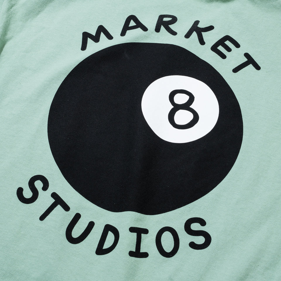 Market Eight Ball T-Shirt - Green - Stencil
