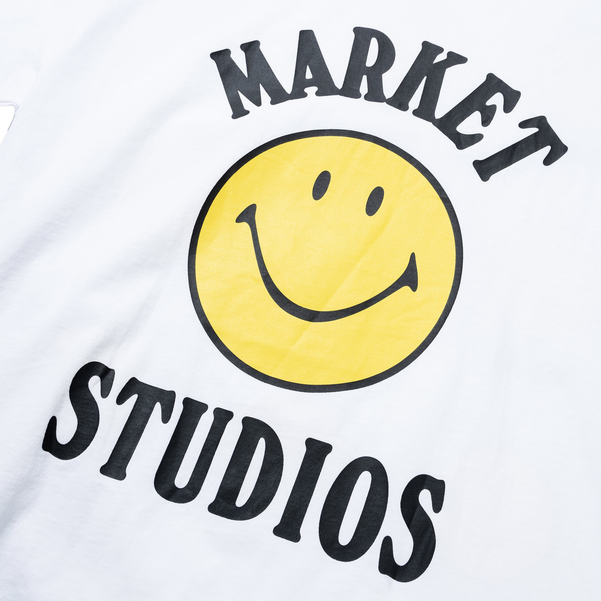 Market Smiley Mood T-Shirt - White - Stencil