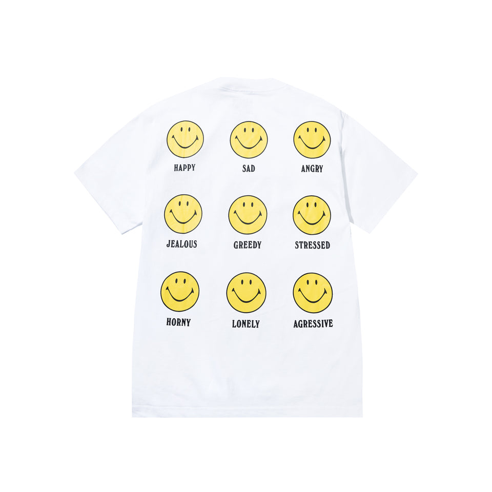 Market Smiley Mood T-Shirt - White - Stencil