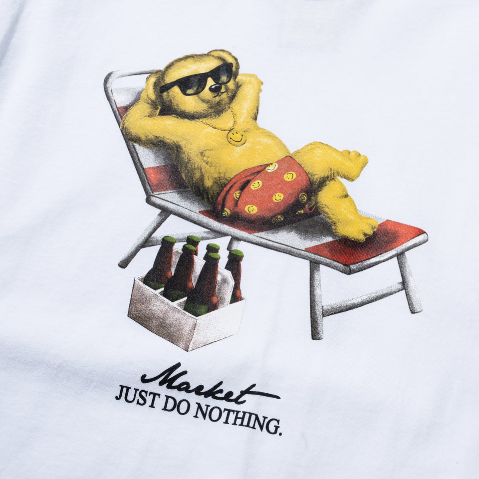 Market Smiley Bearly a Care T-Shirt - White - Stencil