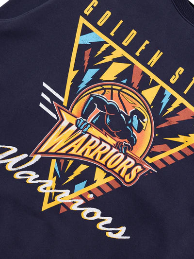 Mitchell & Ness Tri Logo Crew Warriors - Blue