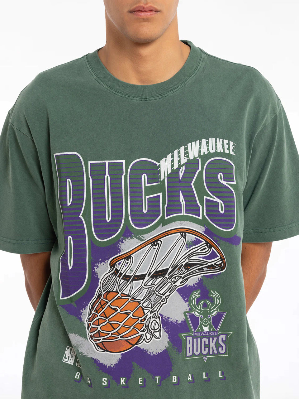 Mitchell & Ness Wavey Tee Bucks - Bucks Green