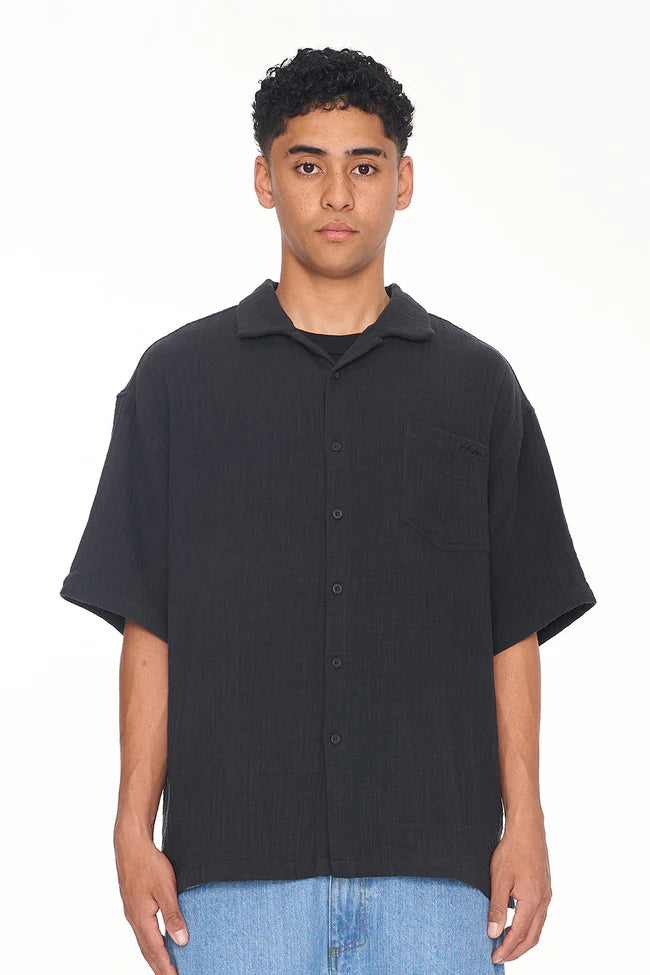 Huffer Dillon Box Shirt - Basalt