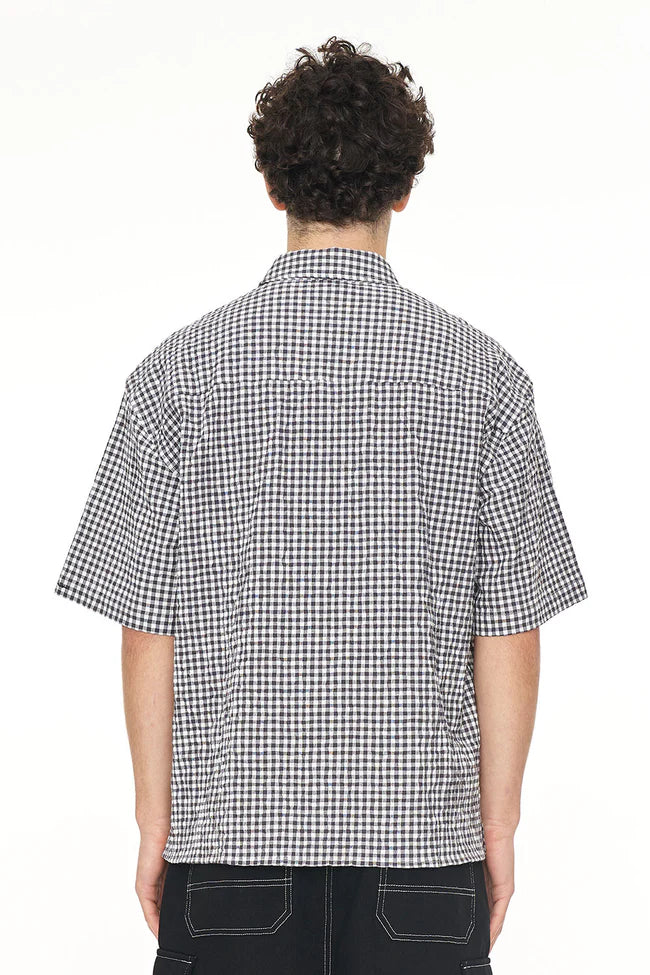 Huffer Crosby SS Shirt - Black/Ivory