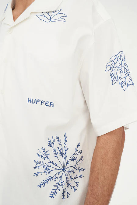 Huffer Costa Shirt/Plant Life - Chalk
