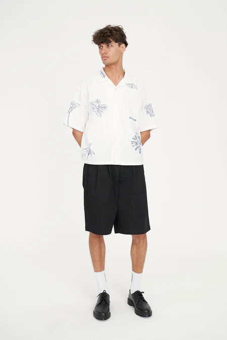 Huffer Costa Shirt/Plant Life - Chalk