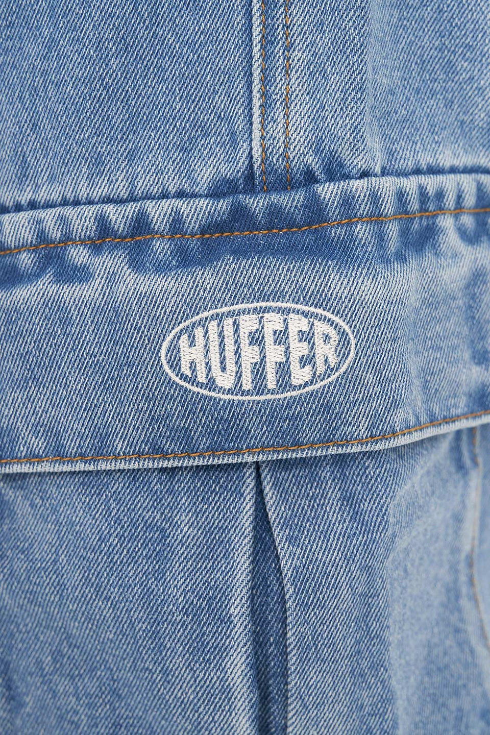 Huffer Xtra Baggy Cargo Short - Blue Wash