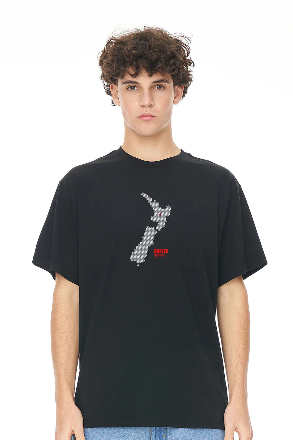 Huffer Sup Tee/On The Map - Black