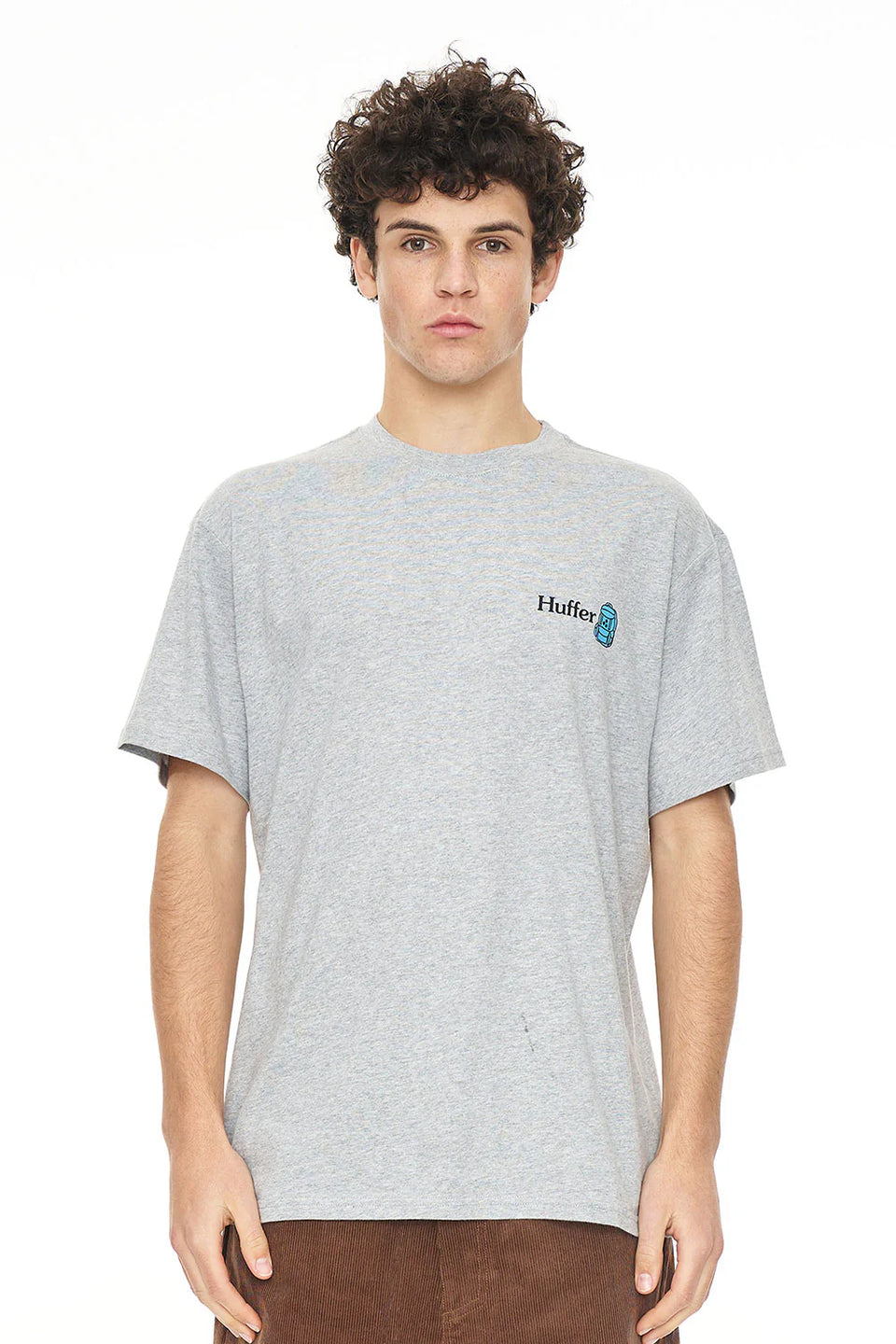 Huffer Sup Tee 190/Beaten Track - Grey Marle