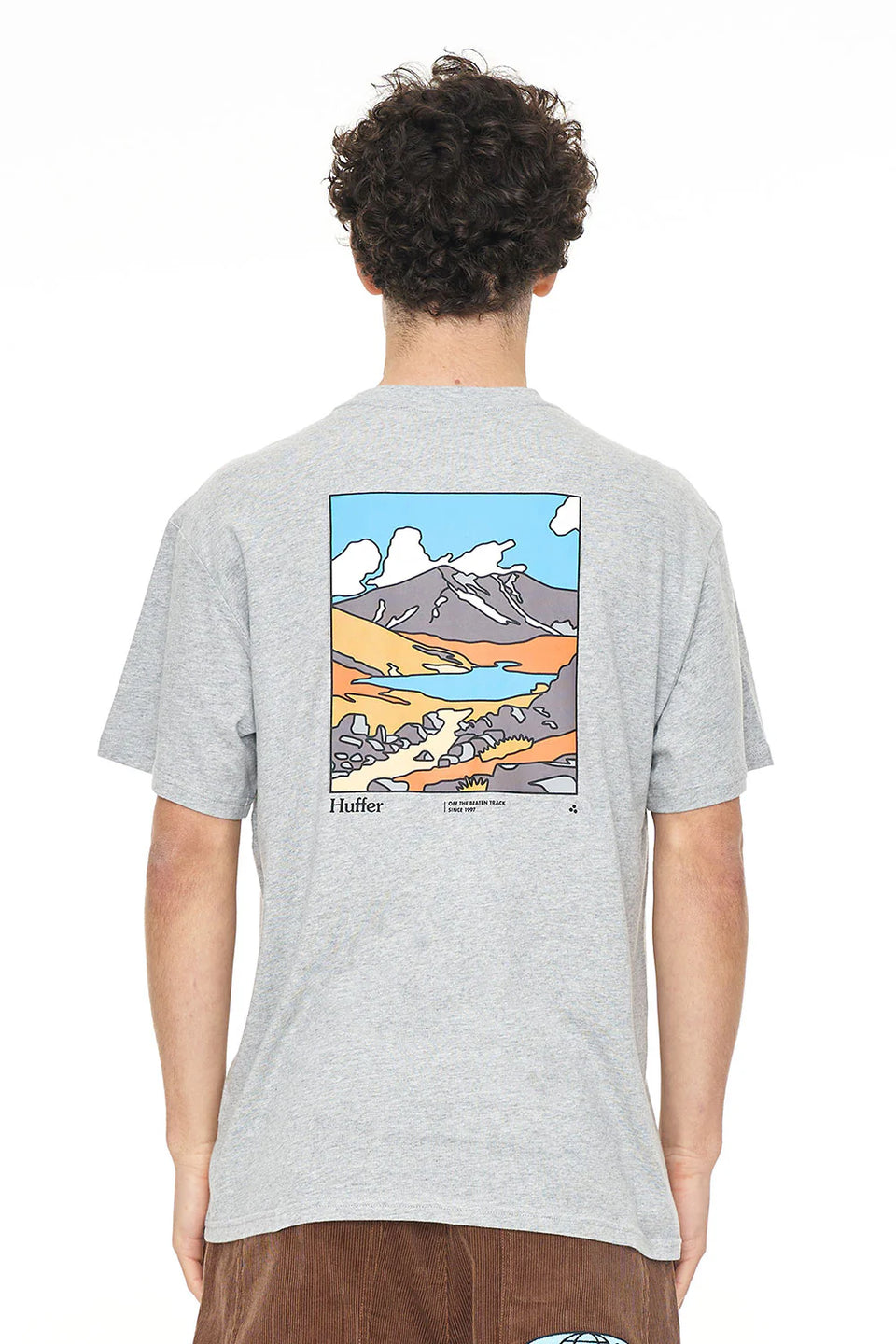 Huffer Sup Tee 190/Beaten Track - Grey Marle