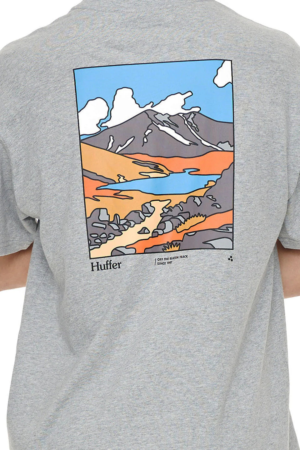 Huffer Sup Tee 190/Beaten Track - Grey Marle