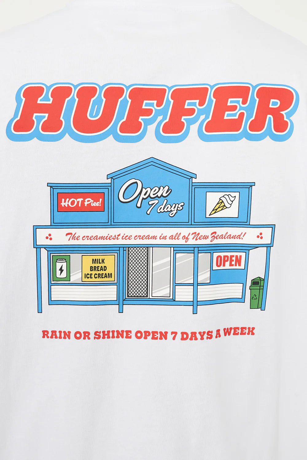 Huffer Sup Tee 190/Legendary - White - Stencil