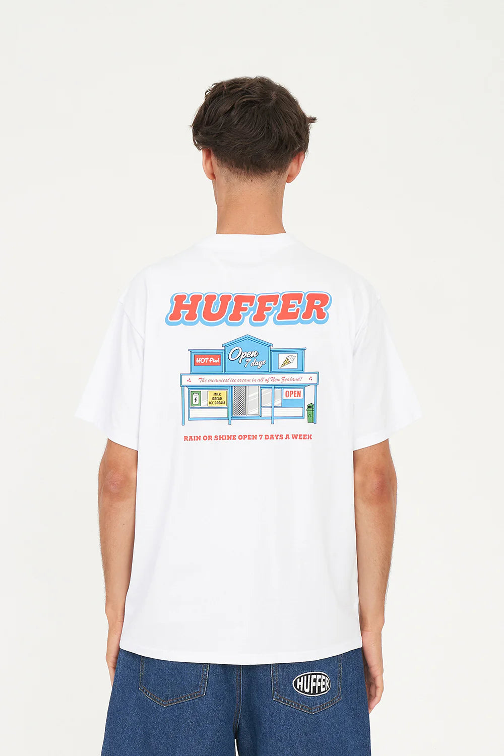 Huffer Sup Tee 190/Legendary - White - Stencil
